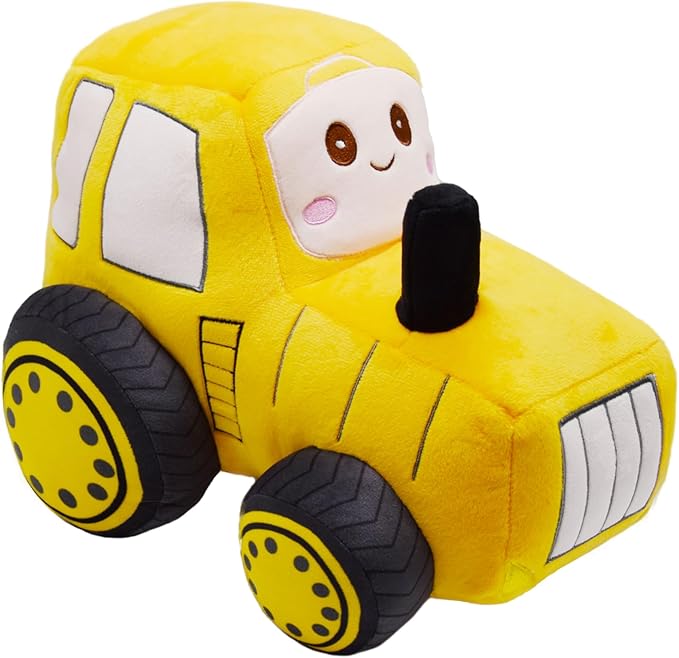 Soft Plush Tractor Stuffed Truck Toy Super Cute Car Plushie