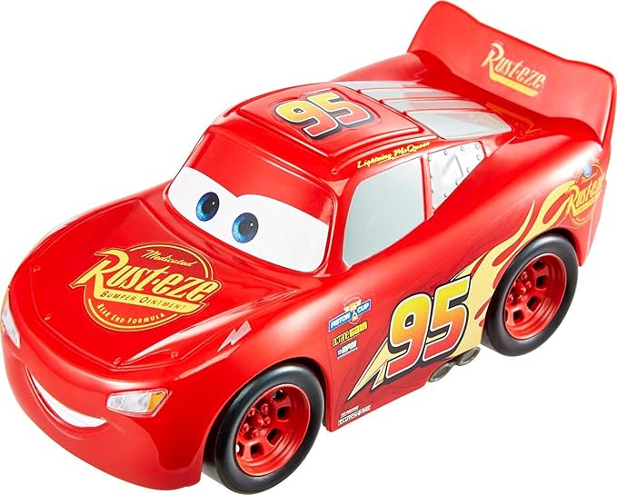 Disney Pixar Cars Track Talkers Toy Vehicles, Lightning McQueen Talking Car, 5.5-inch Character Collectible